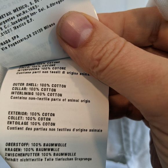 Prada white Oxford shirt 15.5(39) BNWT - Picture 6 of 10